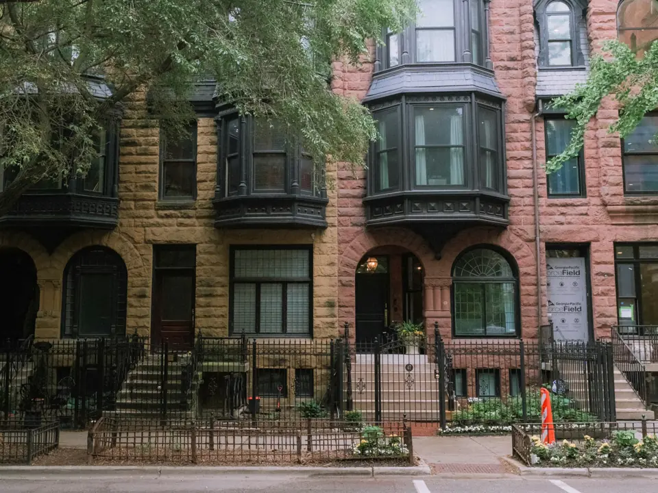 Brick rowhouses on 7th Ave S